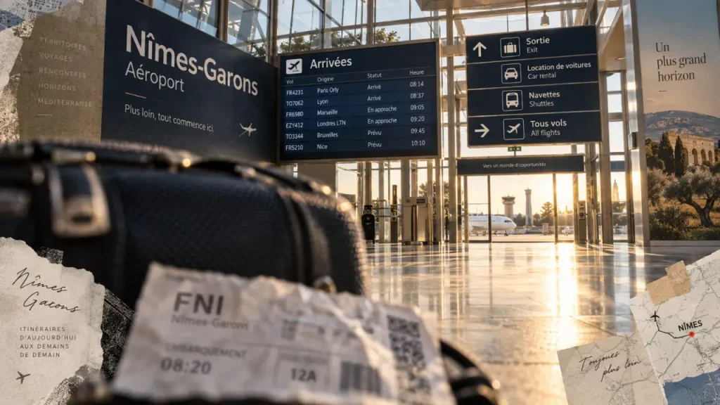 Aéroport de Nîmes Grande Provence Méditerranée : accès et vols