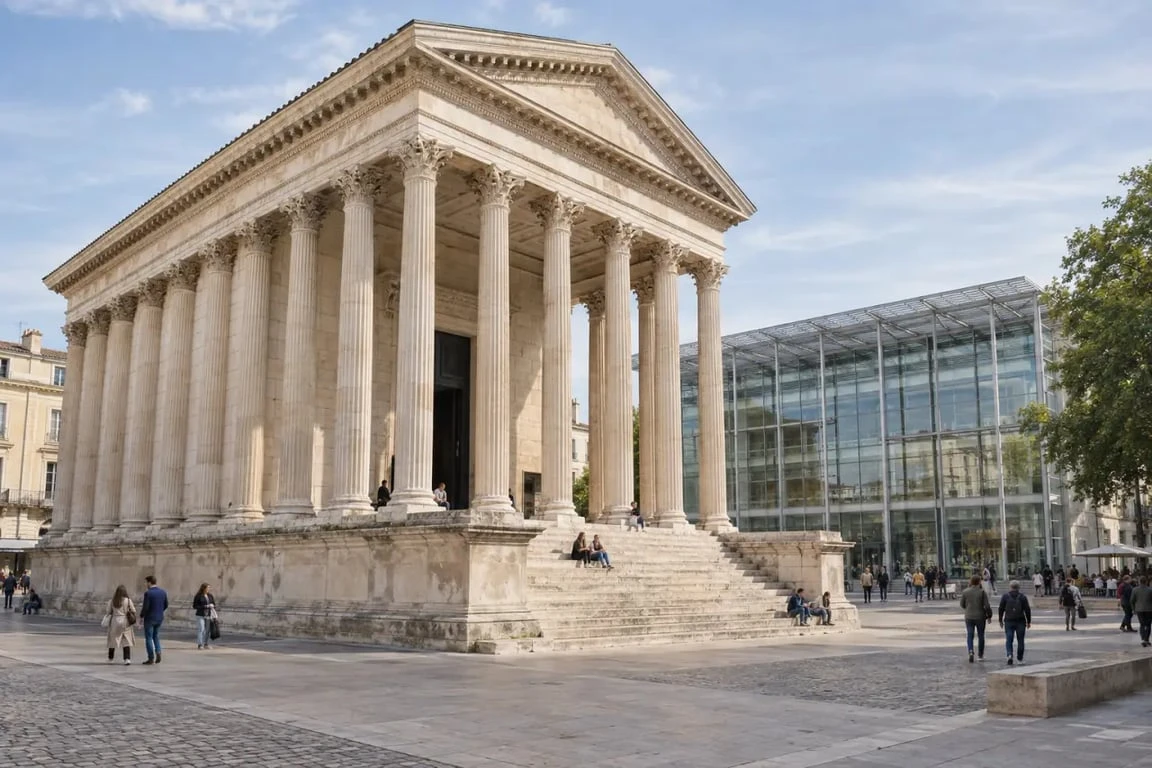 Journée du patrimoine à Nîmes entre la Maison Carrée et le Carré d’Art