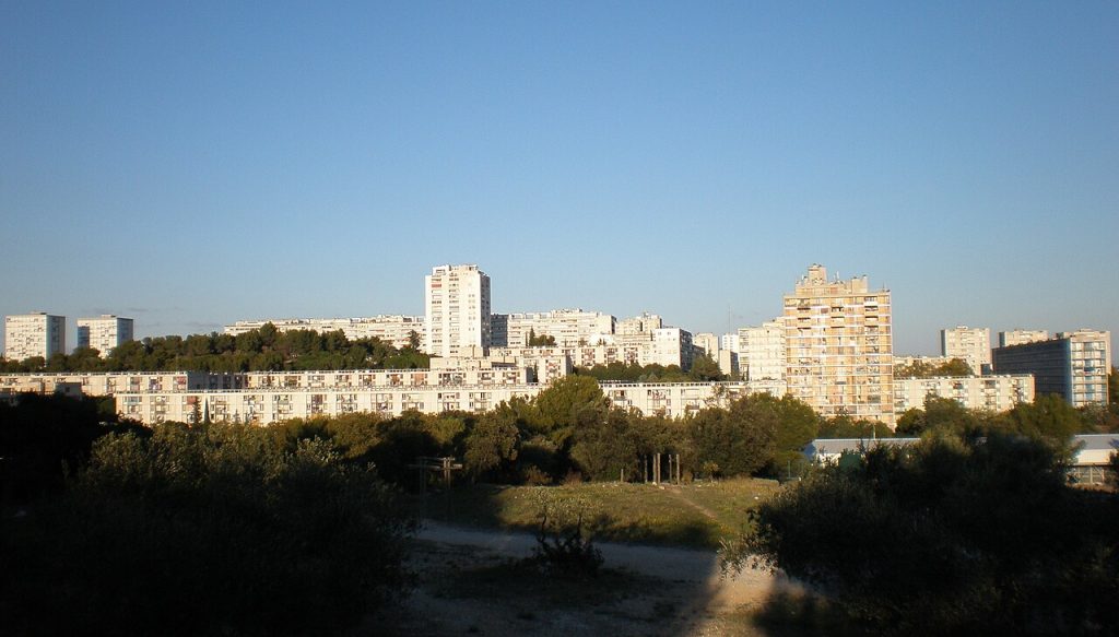 Le quartier de Pissevin à Nîmes, dans l’ouest de la ville.