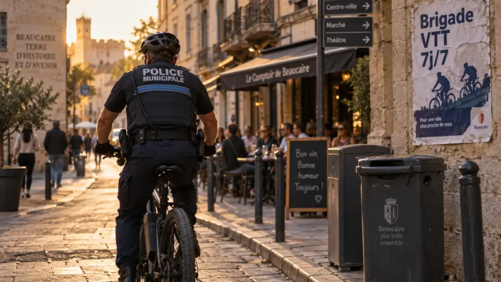 Beaucaire : la brigade VTT de la police municipale désormais active 7j/7