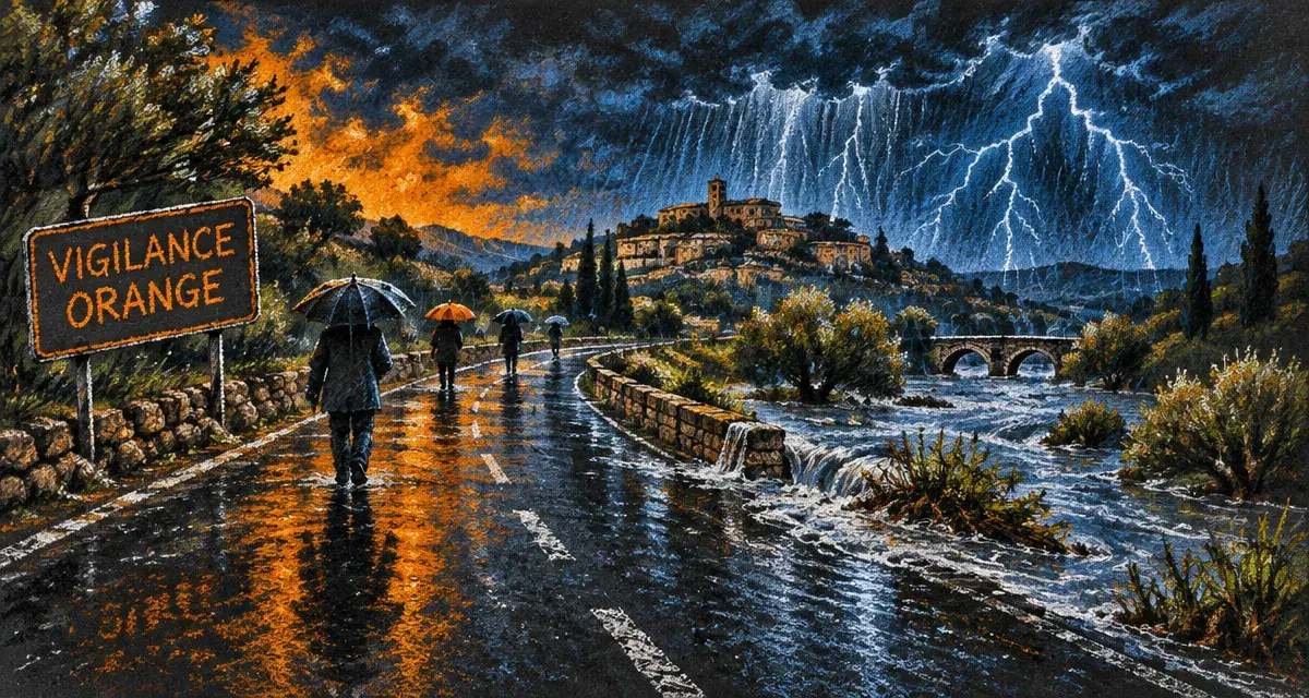 Gard en vigilance orange : orages et fortes pluies attendus ce lundi