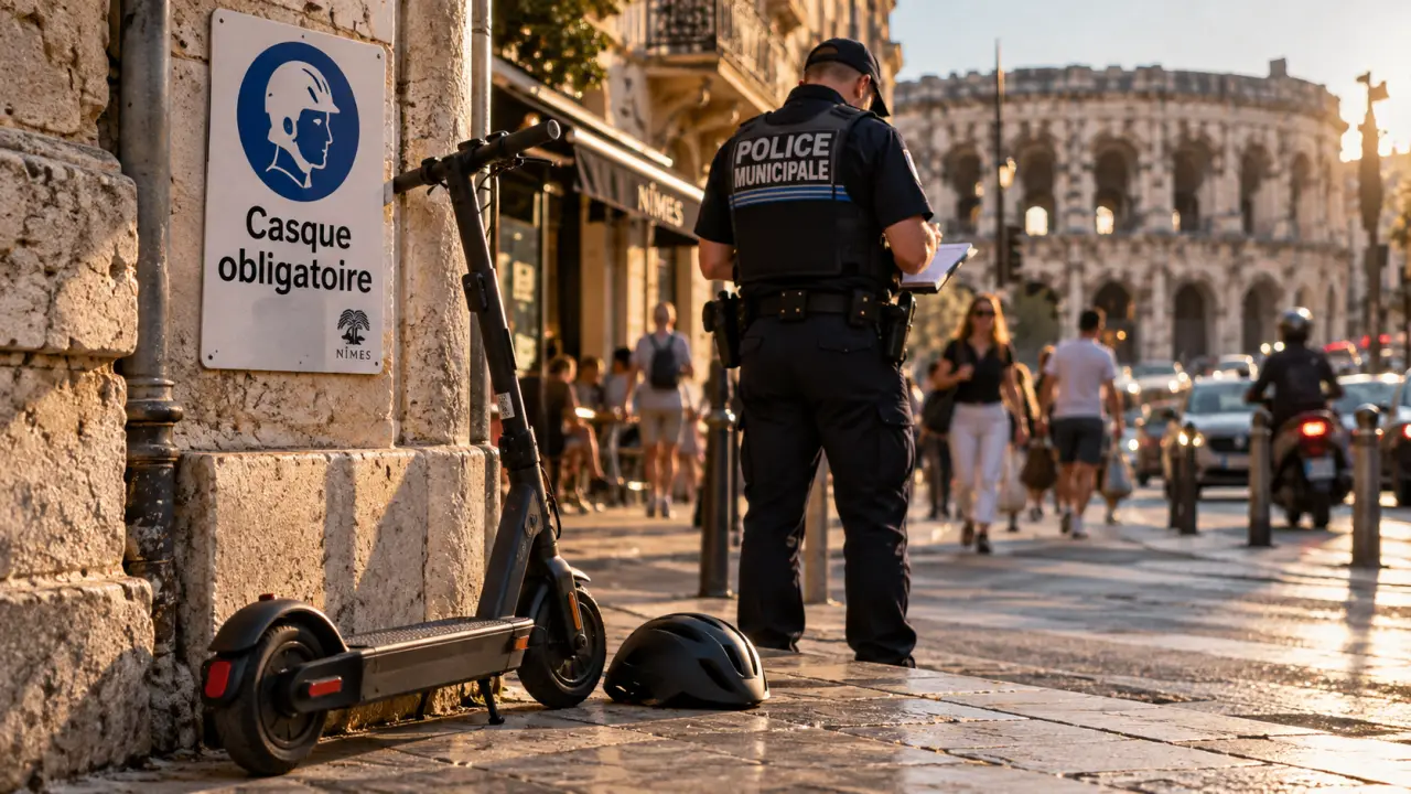 À Nîmes, 150 euros d’amende pour les trottinettes sans casque
