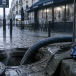Nîmes : curage préventif des canalisations autour de la place du Marché