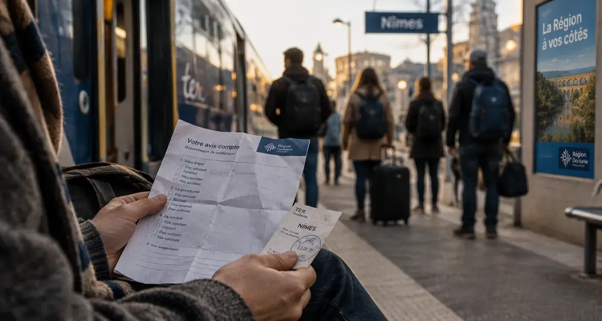 À Nîmes, la Région échange avec les usagers des TER vers Vauvert