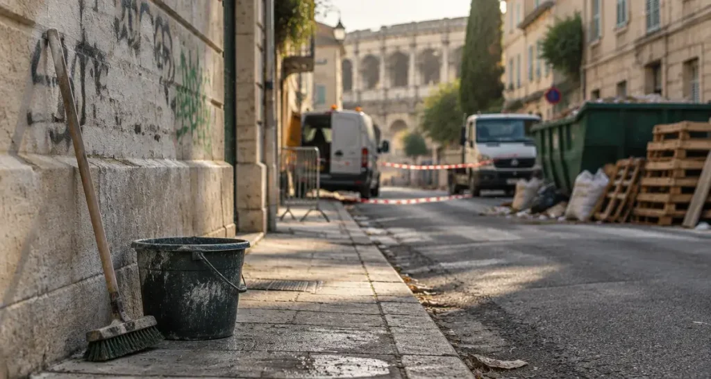 À Nîmes, tags effacés et véhicules retirés lors de deux opérations