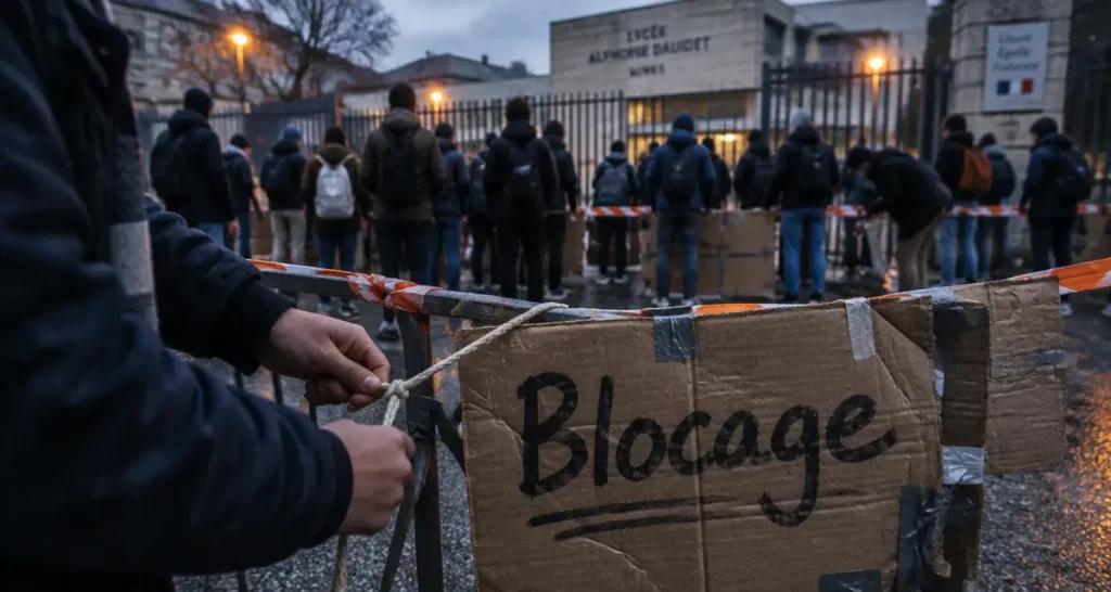 À Nîmes, tentative de blocage avortée devant le lycée Dhuoda