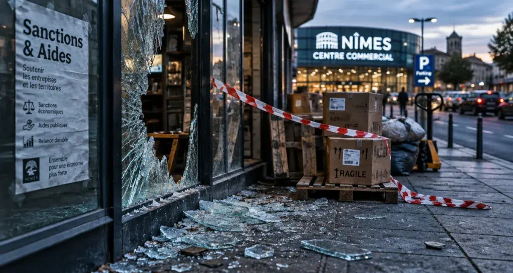 Après les violences à Nîmes, la CCI du Gard demande aides et sanctions