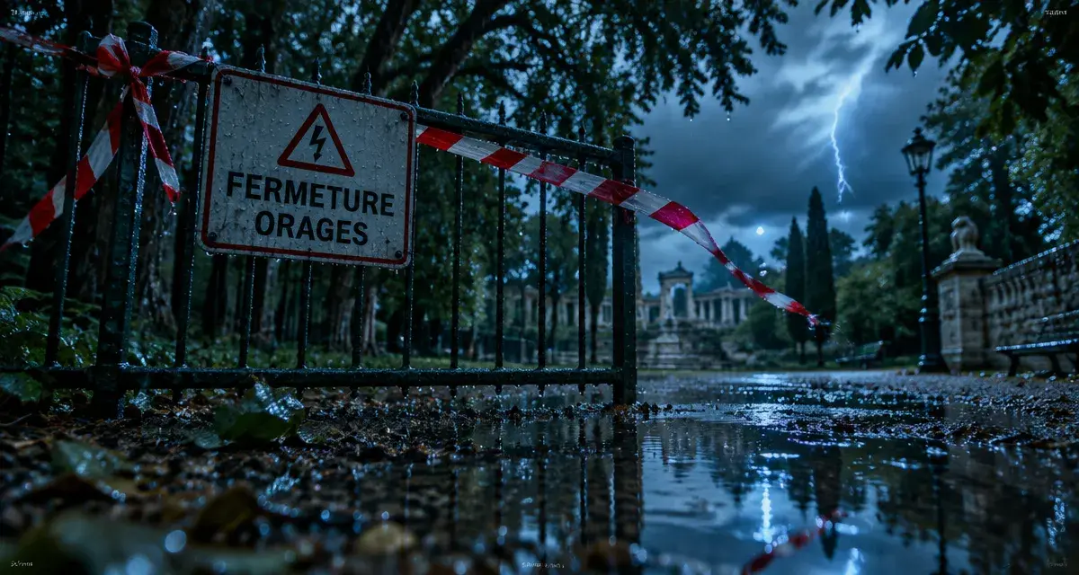 Orages à Nîmes : les Jardins de la Fontaine ferment ce lundi