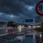 Orages : vitesses abaissées sur les routes autour de Nîmes jusqu’à 23h