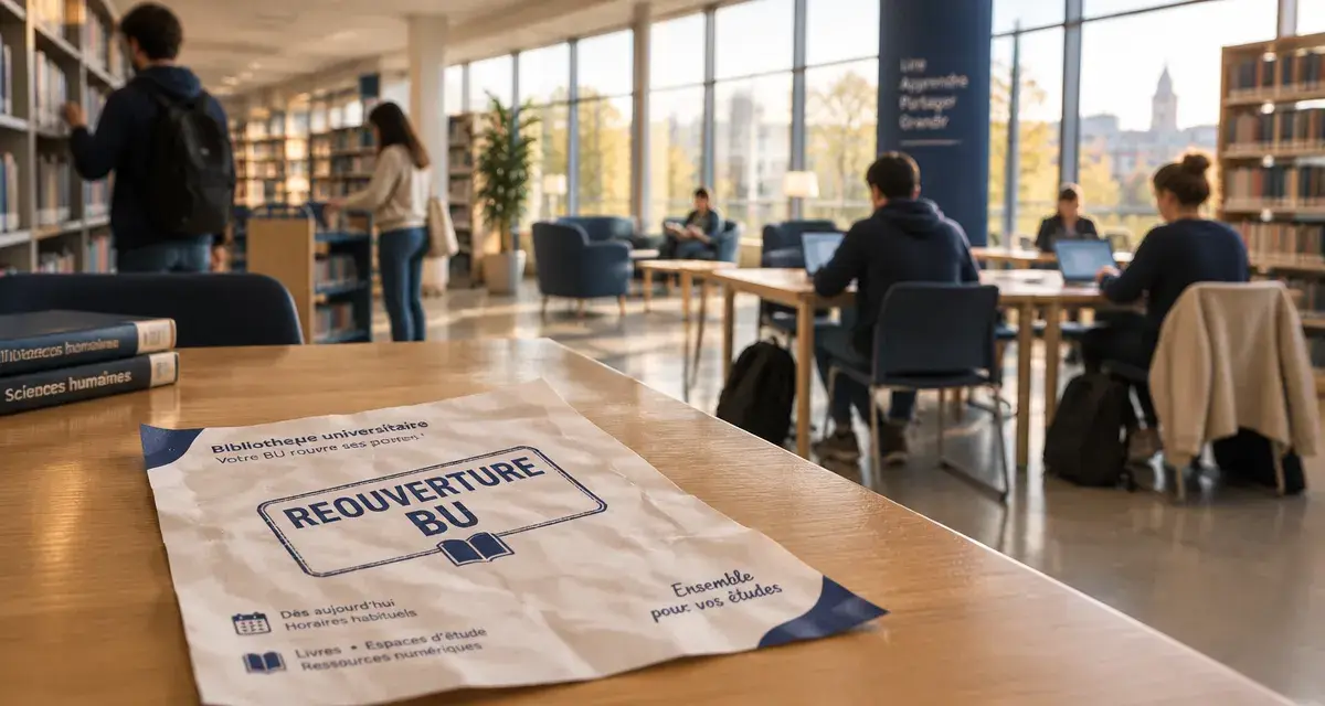 La BU de Nîmes Université rouvre après la pause estivale